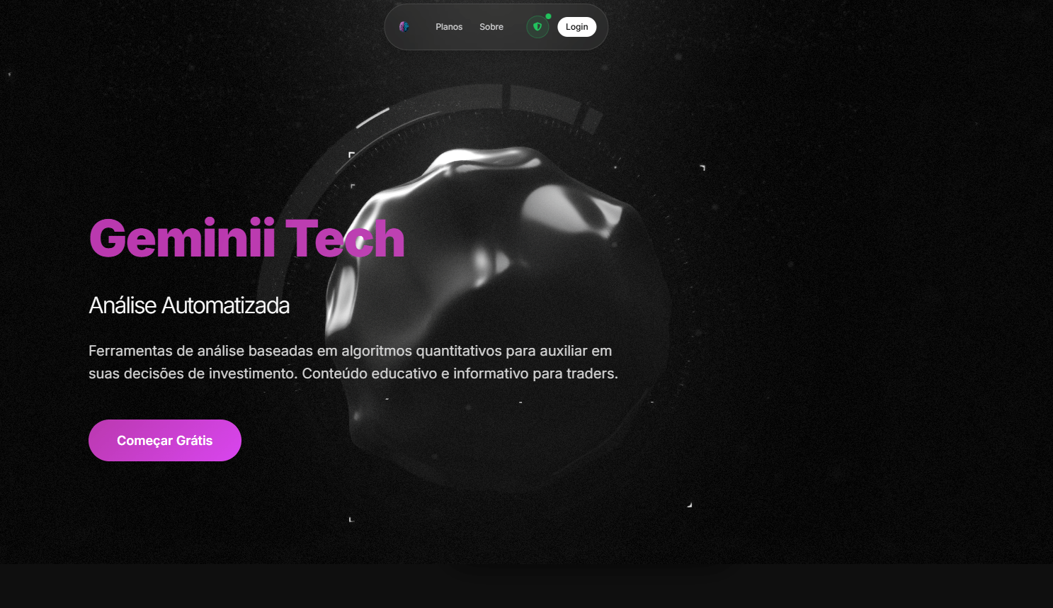 App Geminii - Análises e Gráficos